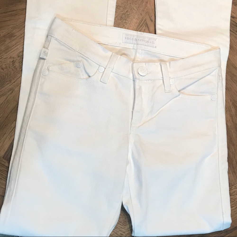 Bright White Rhinestone Pants - Picture 2 of 2